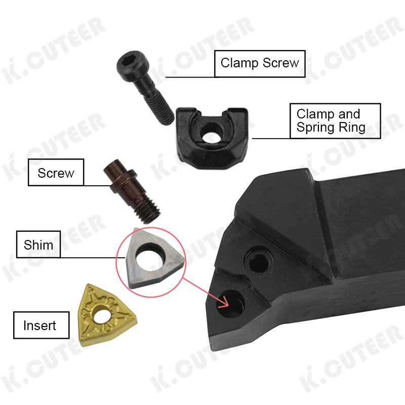 Carbide Shim Seat Alloy Insert Pad Accessories for Turning Tool Holder