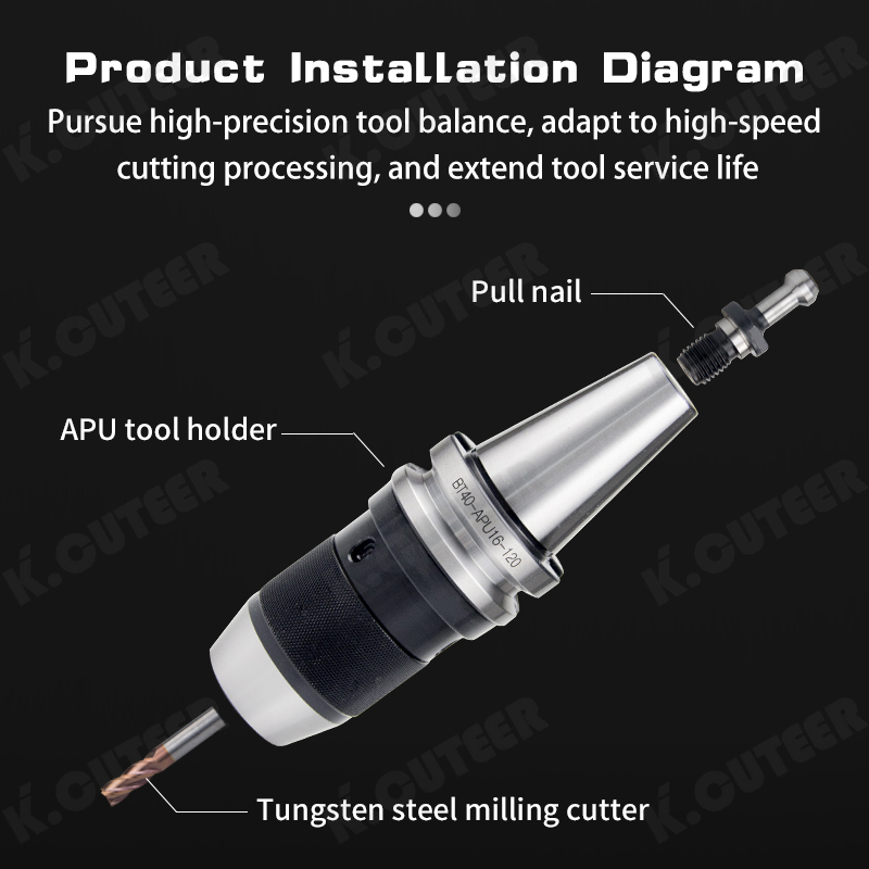 CNC Tool Holder CNC Machining Center Lathe Apu Drill Chuck