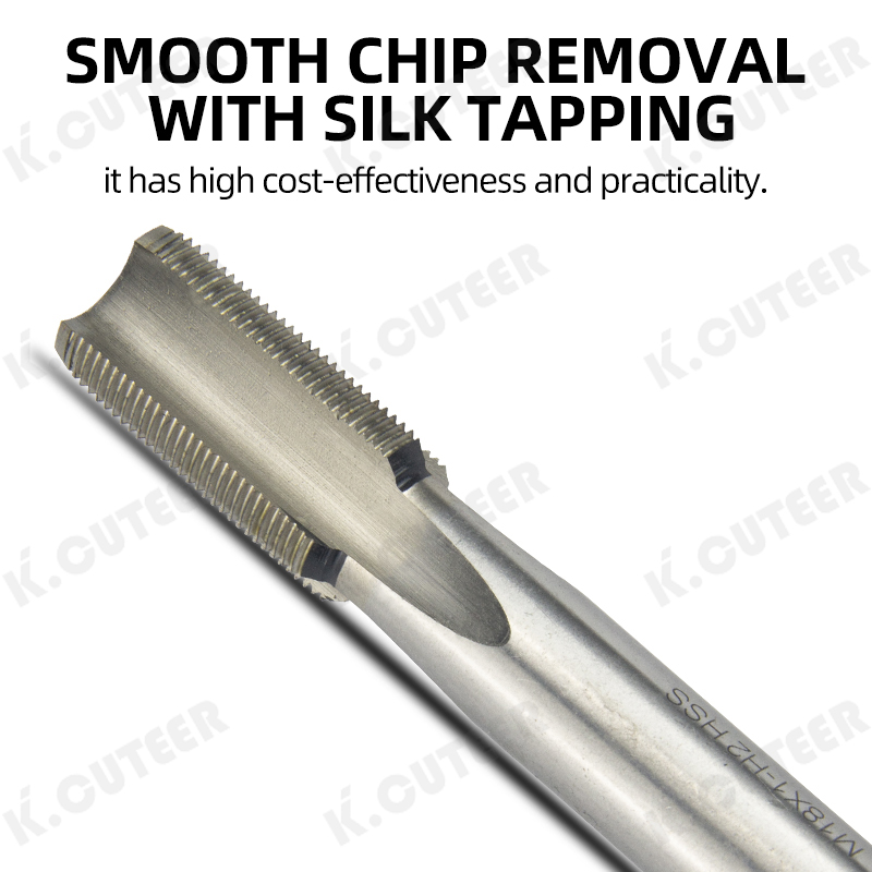 HSS Machine Fine Thread Tap Machine Straight Fluted Screw Tap Drill Set Hand Tools