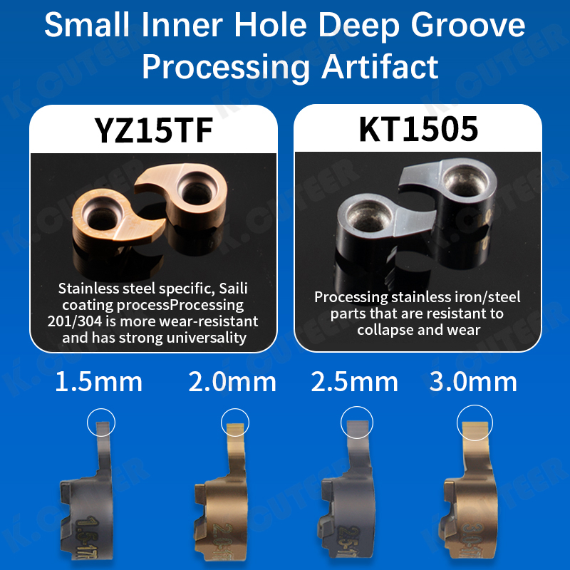 Inner Hole Grooving Tool Holder for Small Holes and Deep Grooves