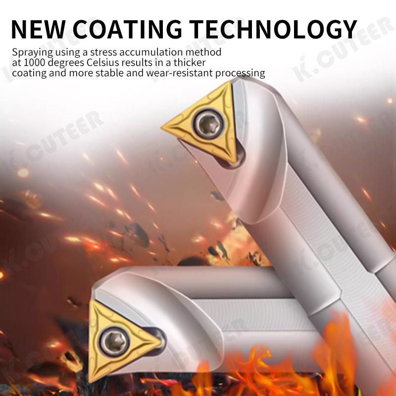 Versatile CNC Turning Tool with Triangular TCMT Cutting Insert