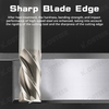Durable White Steel Alloy Cutter for CNC Milling Machines