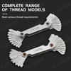 55° Metric 60° Thread Pitch Cutting Screw Pitch Gauge Tool Stainless Steel Metric Screw Thread Gauge