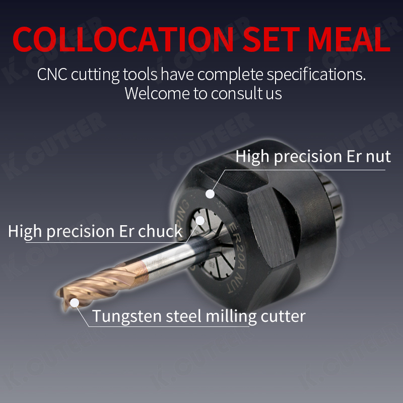 Premium ER Elastic Collet Spring Chuck Set for End Mills
