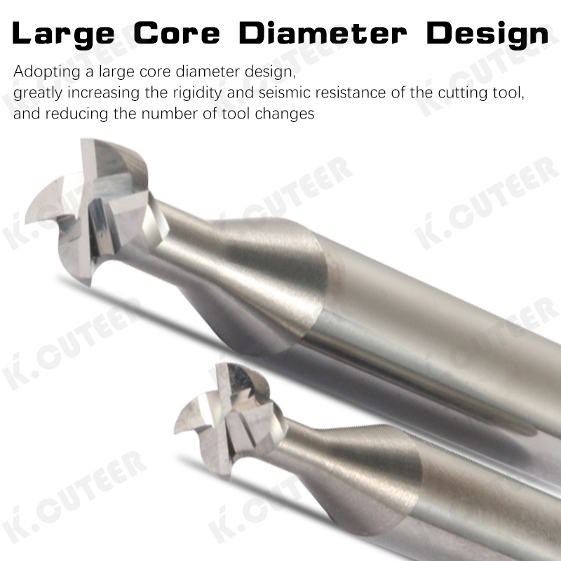 T-Slot Milling Cutter 60 Degree Tungsten Steel Carbide CNC Machining Center Cutting Tool 4-Blade For Aluminum Steel