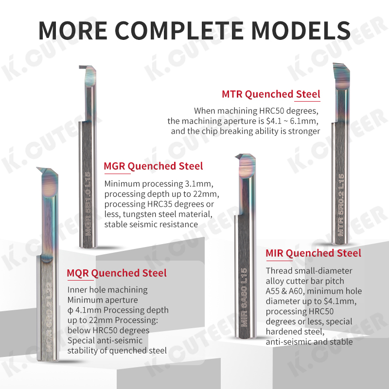 Small Bore Boring Tool for Grooving Thread Turning Tool Internal Milling Cutter