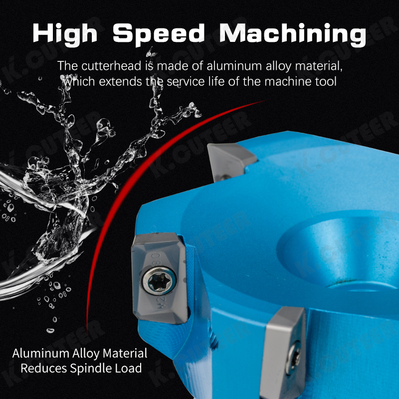 High Precision 45 Degree Angle Aluminium Face Mill Cutter