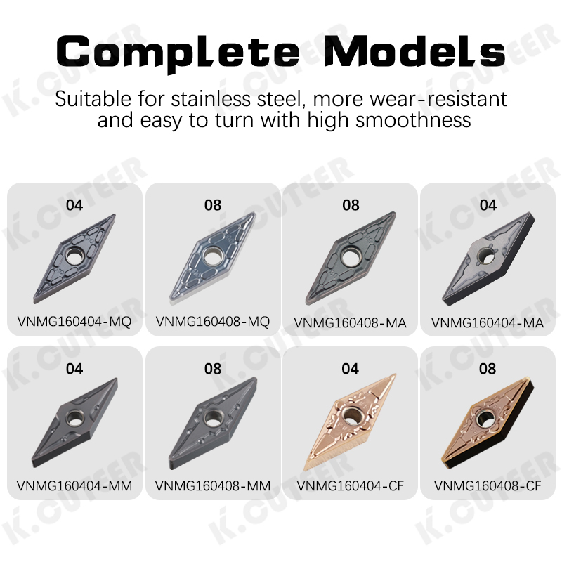 Carbide Inserts for CNC Lathe Turning Tools Vnmg Inserts