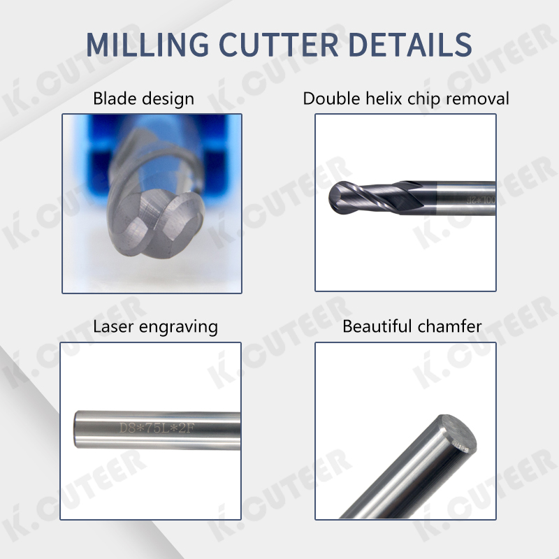 High-Quality Ball Nose End Mill for CNC Machining