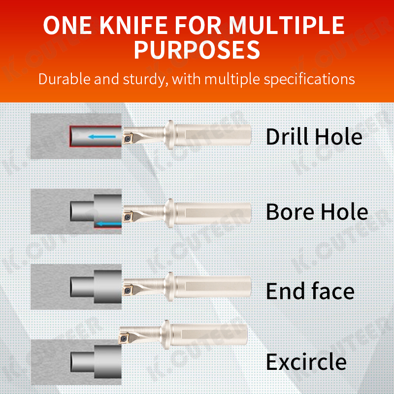 Drilling Turning Boring Small Hole Fast Drill with Carbide Insert