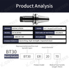 Bt40 Bt50 Bt30 High-Precision CNC Tool Holder for Dynamic Balancing Milling Machines