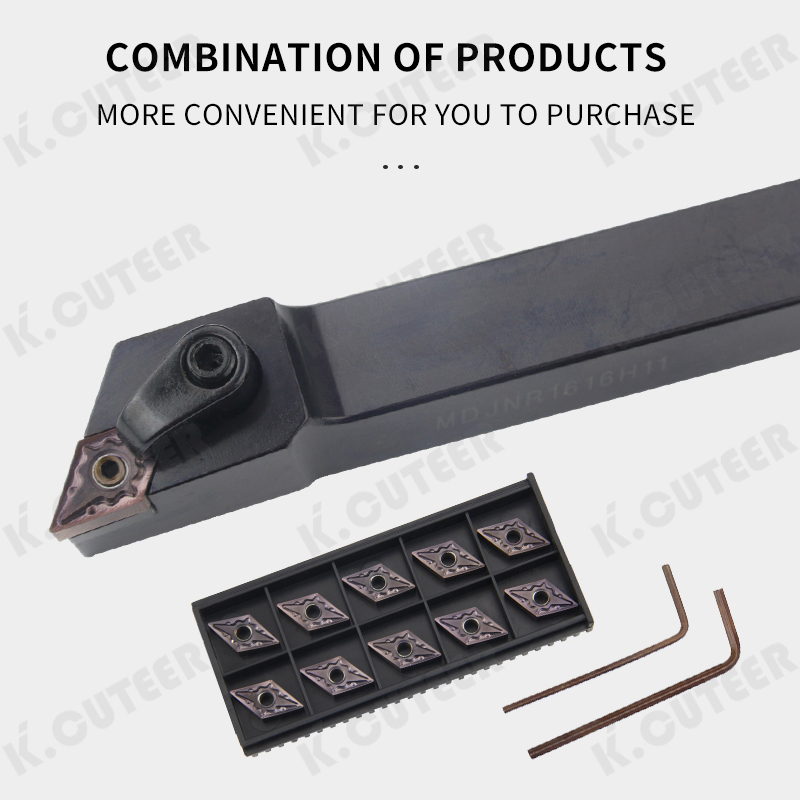 External Turning Tool Lathe Bar Turning Holder and Inserts Yz6020 Inserts Work for Steel