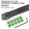 Msrnr External Turning Tool Holder with 75-Degree Chamfer Square External Turning Insert