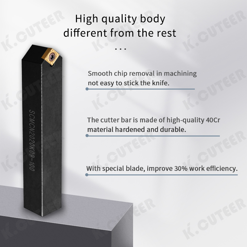 CNC Lathe Tool 50-Degree Diamond-Shaped External Turning Tool Holder