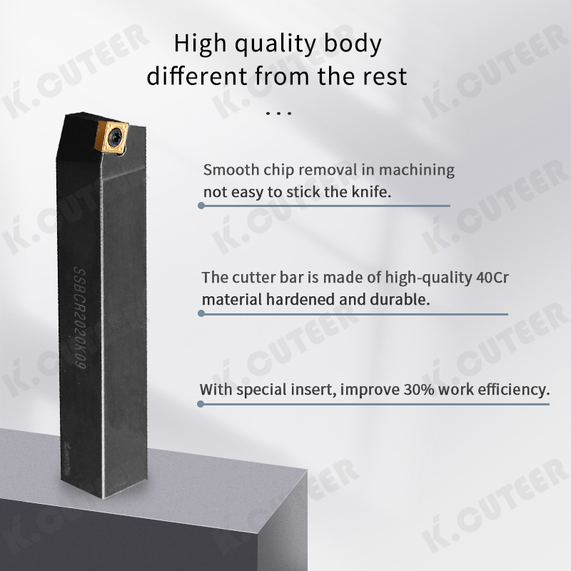 CNC Tool Lathe Tool Holder 75-Degree External Turning Tool