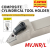 External Turning Toolholder White Spring Steel CNC Lathe Cutter For VNMG16 Carbide Insert