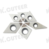 Diamond CBN two-sided insert cutter CNC indexable insert PCD two-sided insert 