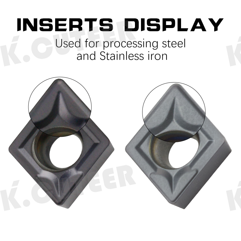 carbide insert is made of high-quality stainless steel