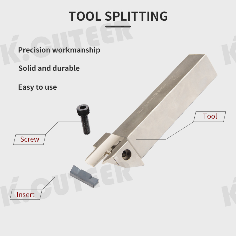 Grooving Turning Tool HFPR3003/4004/5005 Carbide Insert WDMR Straight Shank
