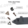 External Triangul Turning Tool Holder TNMG Carbide Inserts Lathe Cutting Tools Set