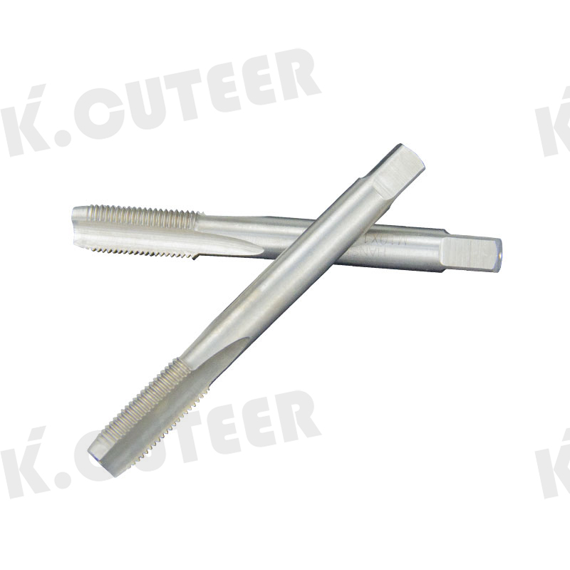 Machine taps with straight grooves