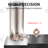 Efficient square shoulder surface of a fast-feed milling cutter bar machining center