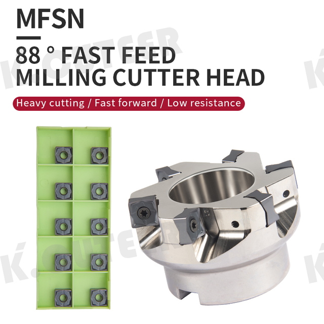 CNC Machining Tool for Heavy Cutting MFSN Milling Cutter And Insert