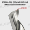 Single Flute Spiral Milling Cutter Tungsten steel Carbide End Mill Straight Shank End Mill 