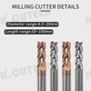 CNC Machining Machine Tool Tungsten Steel Alloy Corrugated Milling Cut