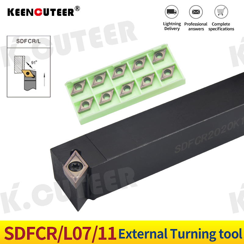 SDFCR/L Cutter SDFCR1212H07 SDFCL1212H11 CNC Lathe External Turning Tool Holder