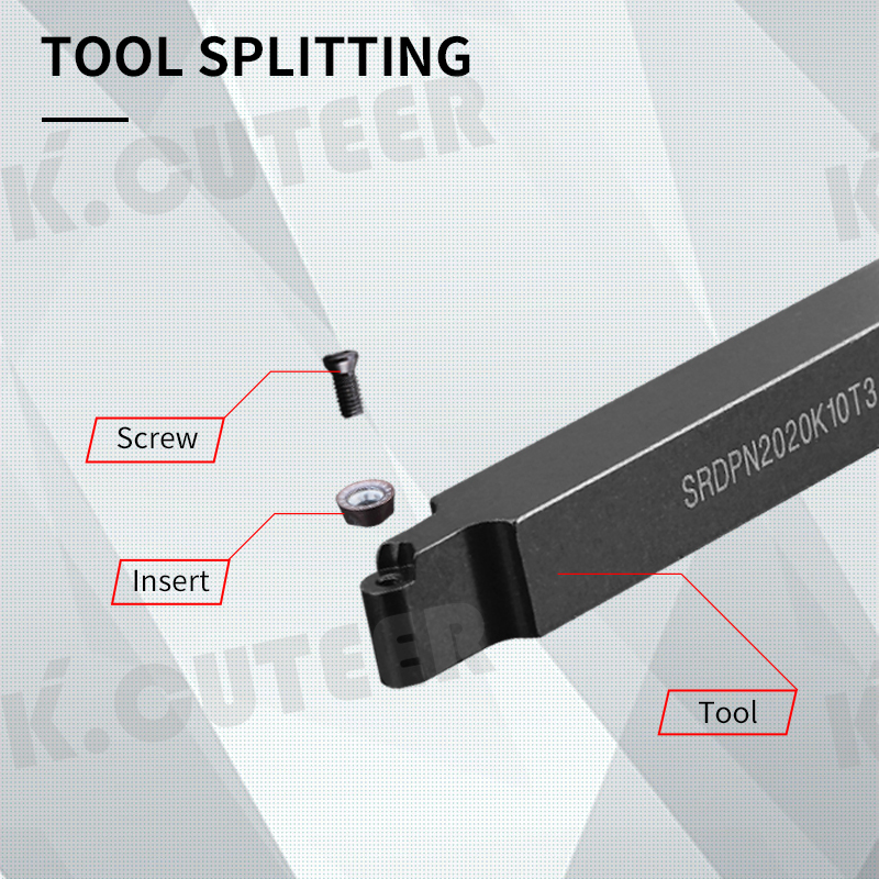 CNC machining SRDPN turning tools, external turning tools and RPMT/RPGT carbid