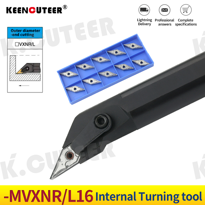 S20R-MVXNR16 S25R-MVXNR16 Internal Turning Tool Holder VNMG16 Carbide Inserts