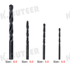 Twist Drill Bit Black Coated Straight Shank Drill Bit Machine Use Or Hand Tools