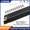  External Turning Tool Holder DCMT Carbide Inserts Lathe CNC Cutting Tools Set