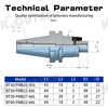 CNC Tool Holder BT30/40 Machining Centre Connecting Bar Surface Milling Cutter Disc 