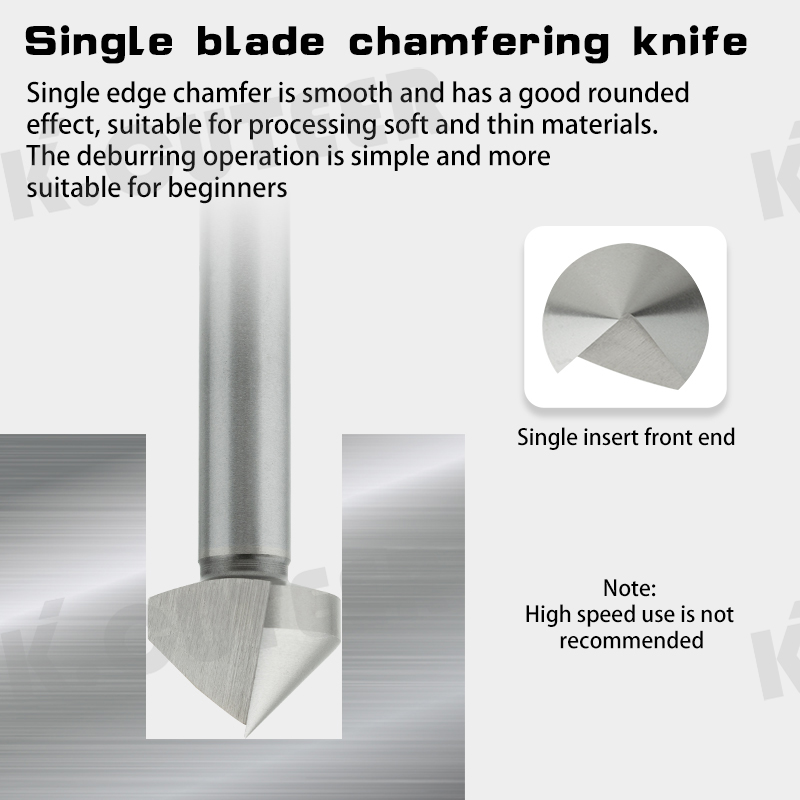 Keencutter 90° Chamfer Drill Cobalt Containing Wear-Resistant Single Inset and Three Insert