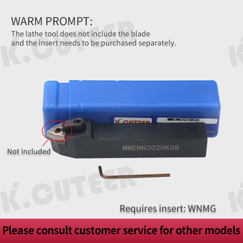 MWENN2020K08 MWENN2525M08 External Turning Tool Holder 