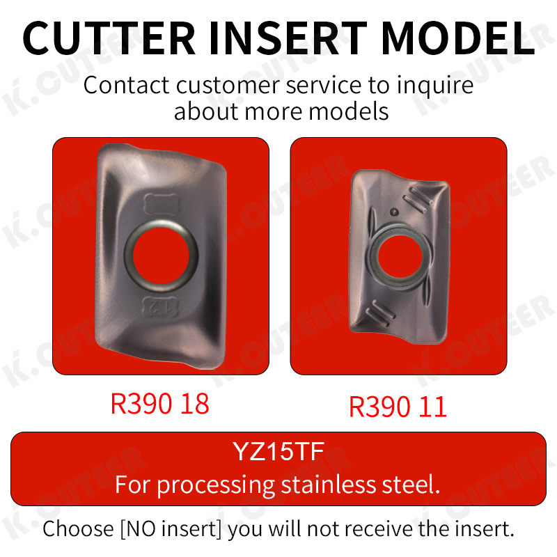  R390 Milling Cutter Indexable face milling cutter holder Wide range of application