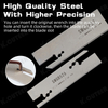Durable White Spring Steel Double-Ended Grooving Cutter Plate
