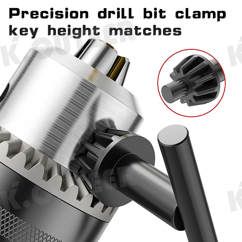 Drill Chuck Metal Heavy Duty Thread Quick Change Adapter Self Tighten 
