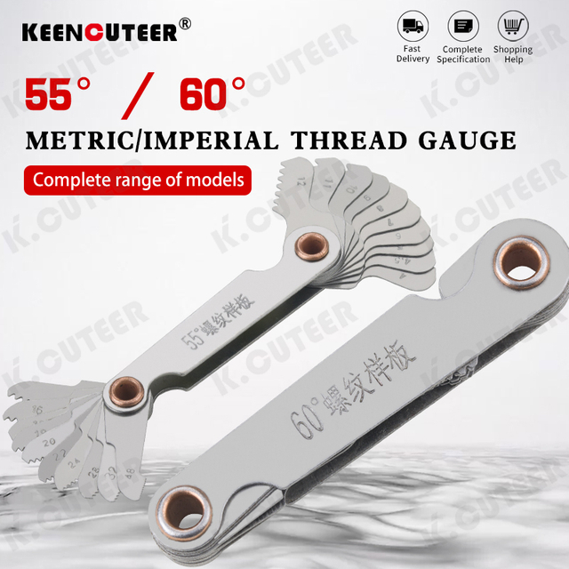 Precision Metric Thread Gauge Set for CNC Pitch Measurement