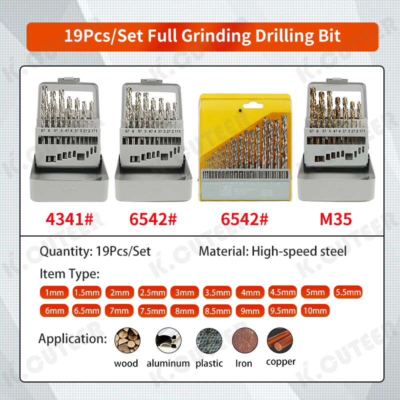 Fully Ground HSS Twist Drill Bits for High Wear Resistance