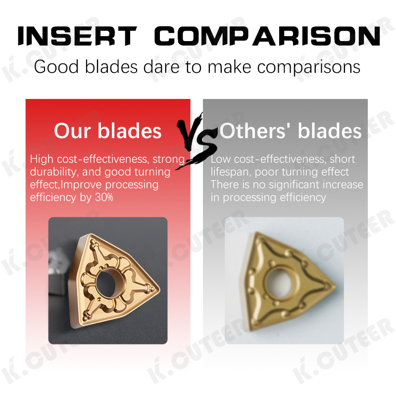 Carbide Inserts for External Turning Tool Wnmg Blade Blade Stainless Steel Cutter