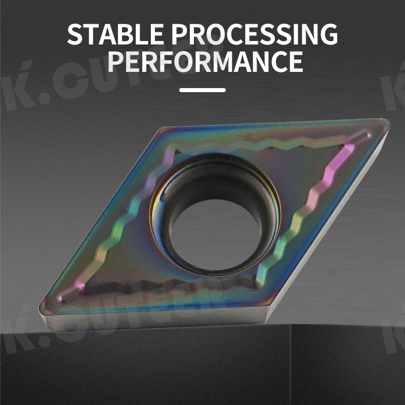 CNC Hardened Cutting Inserts Dcmt-Yz5010 High-Hardness Steel Peach-Shaped External Turning Insert