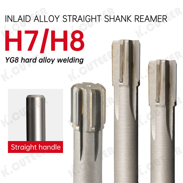 Machine Reamer H7/H8 HSS CNC Lathe Shank Diameter 4mm-20mm Spiral Flute Reamer