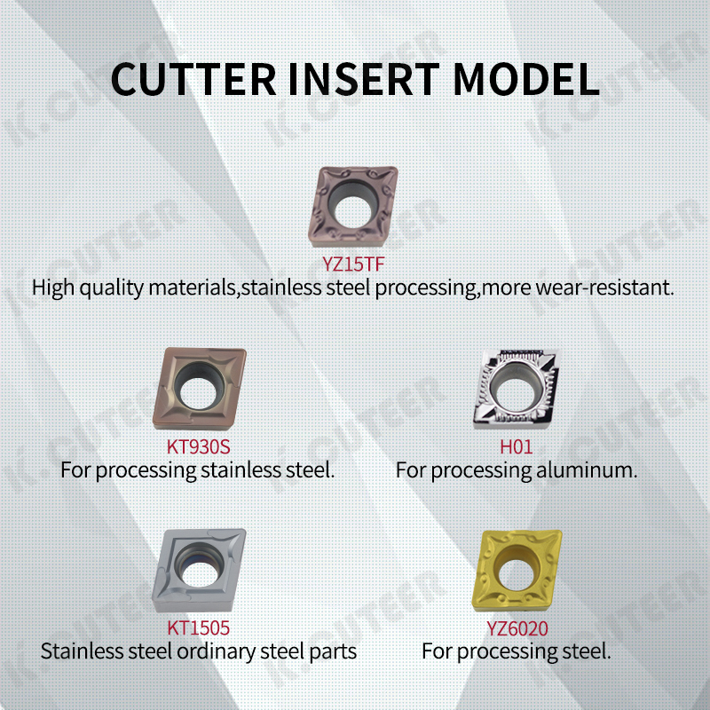 Tungsten Steel Cutter Bar Internal Hole Turning Tool Lathe Tool Set