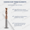 Durable Two-Flute Tungsten Carbide End Mill for Metalworking Applications