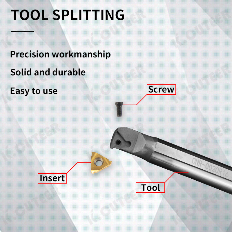 Tungsten Steel Turning Tool Thread Turning Tool Boring Bar Carbide Insert