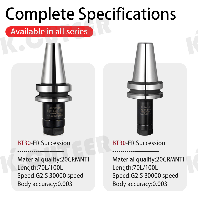 Er Bt30/Bt40 High-Precision Tool Holders for Er Collet Chucks