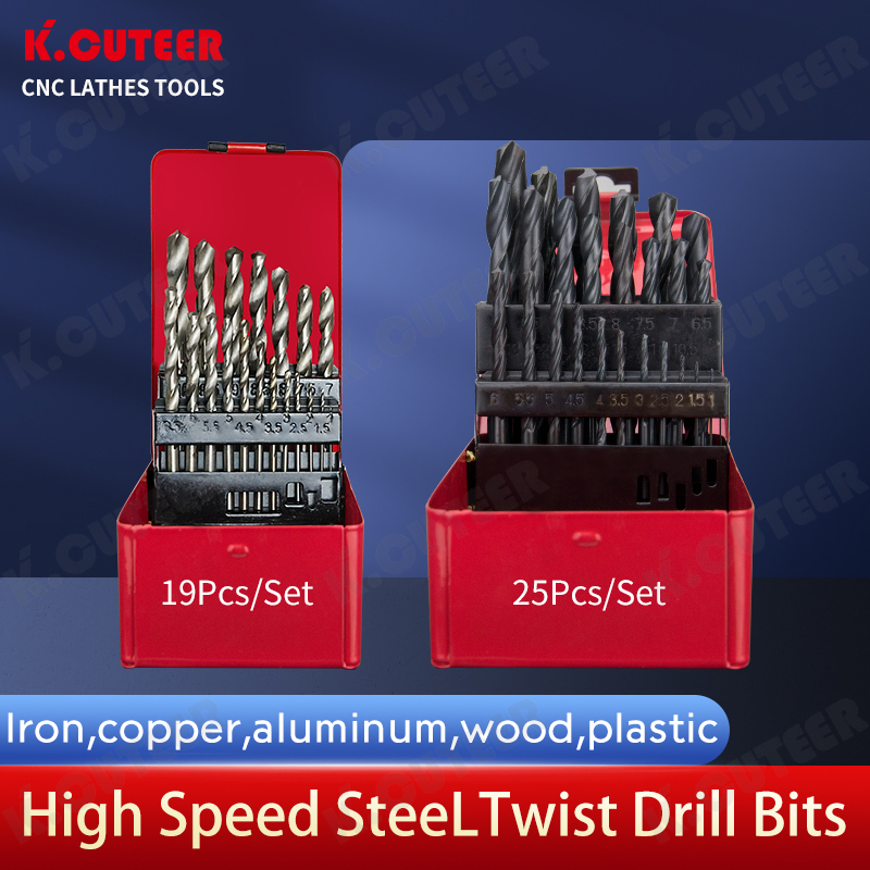 Hcs Twist Drill Bit Set for Iron Copper Aluminum Wood Plastic Metal Hole 1-10mm/1-13mm